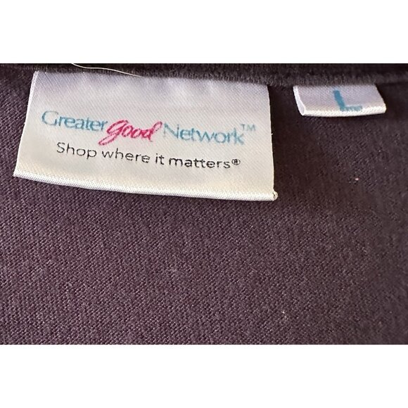 Greater Good Womens Embroidered Cotton Tunic Sleeveless Blue Magenta Medium Fit - Picture 6 of 12